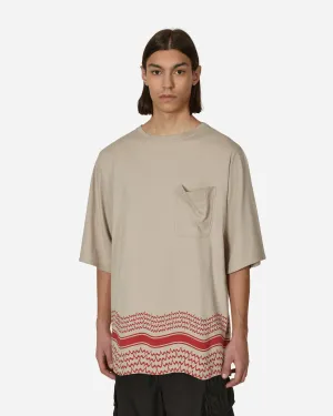 T-shirt Shemag surdimensionné Beige