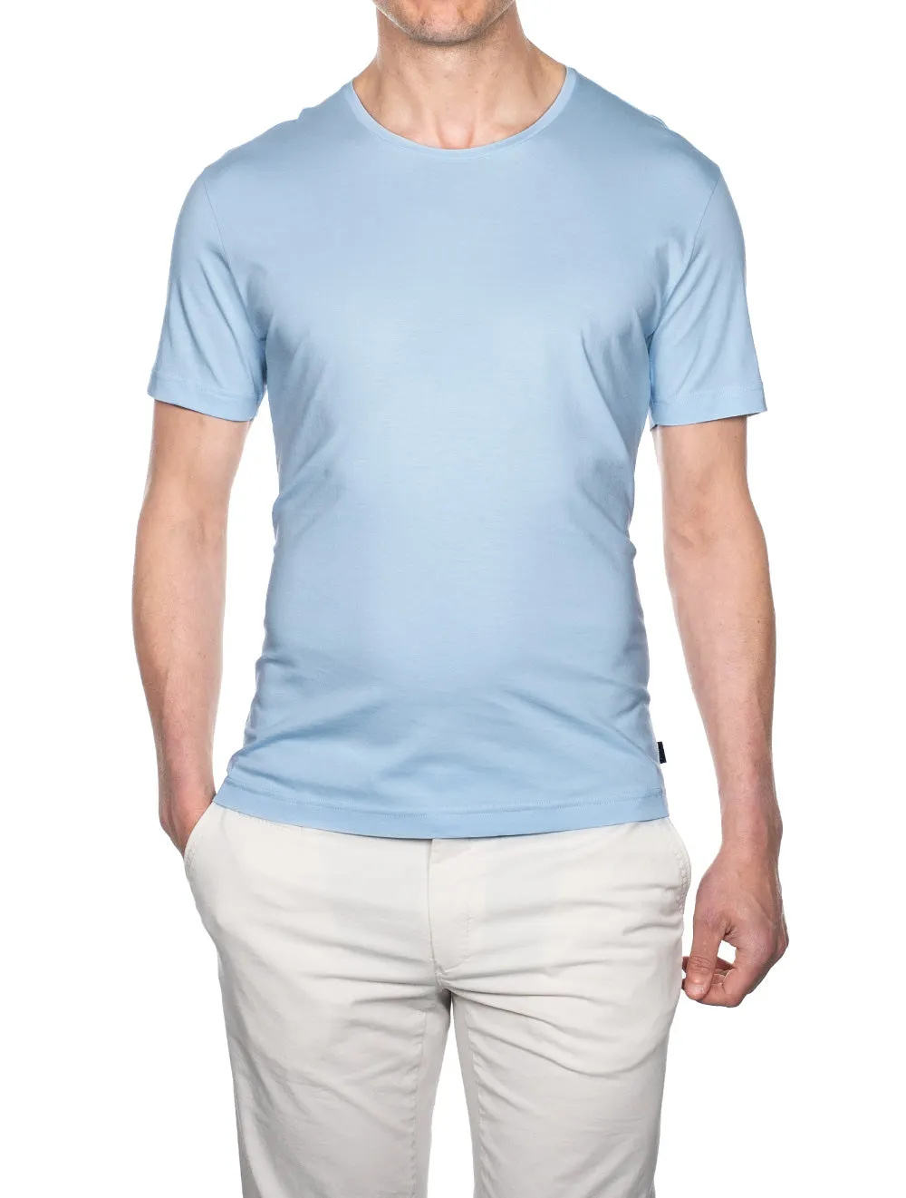 T-shirt en coton Pima Bleu