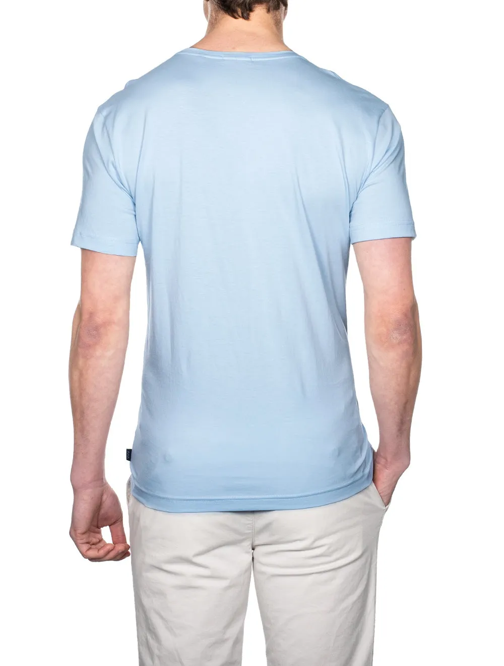 T-shirt en coton Pima Bleu