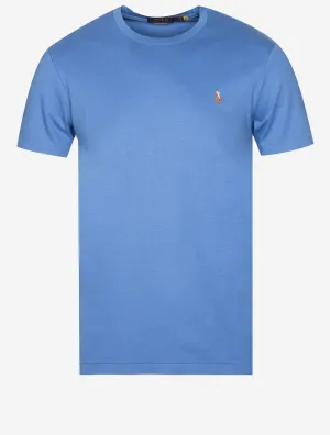 T-shirt Pima à manches courtes Bleu