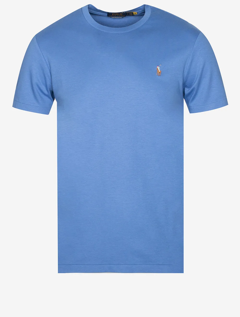 T-shirt Pima à manches courtes Bleu