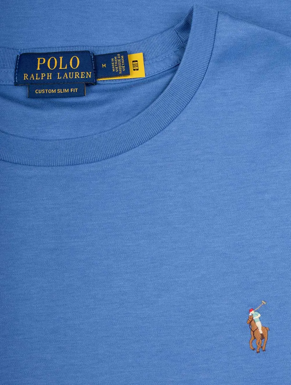 T-shirt Pima à manches courtes Bleu