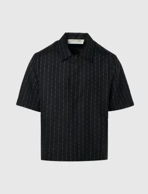 CHEMISE À MANCHES COURTES À RAYURES