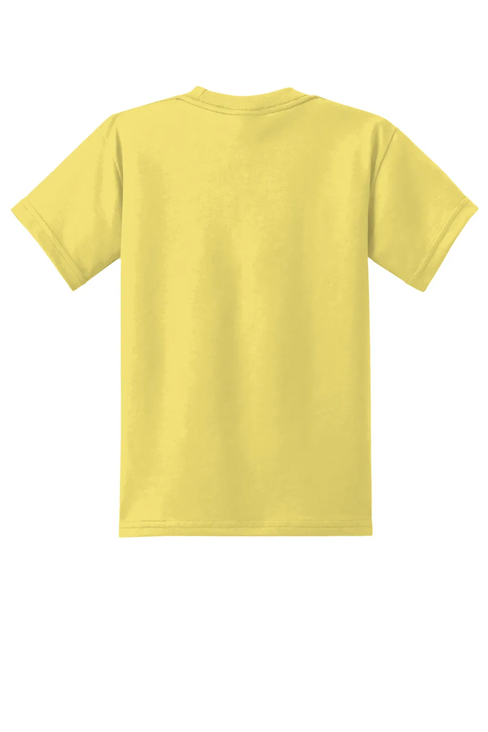 Port & Company T-shirt à manches courtes et col rond pour jeunes - Jaune