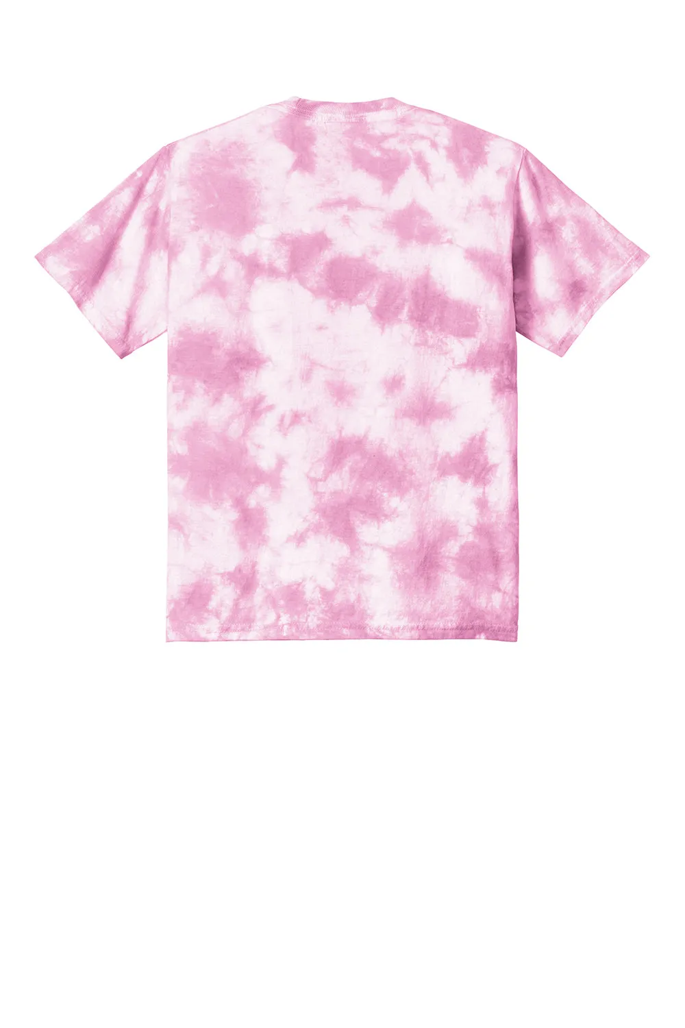 Port & Company Youth Crystal Tie-Dye T-Shirt à Manches Courtes et Col Rond - Rose Vif