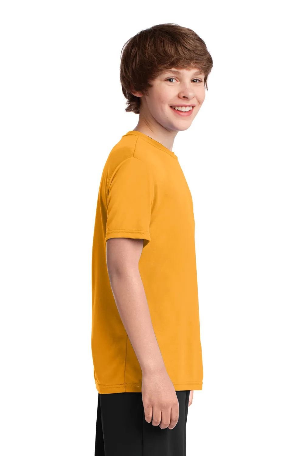Port & Company Youth T-shirt à manches courtes col rond en Dry Zone Performance évacuant l'humidité - Or