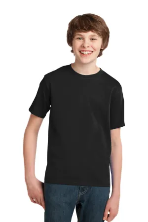Port & Company T-shirt à manches courtes essentiel pour jeunes - Noir intense
