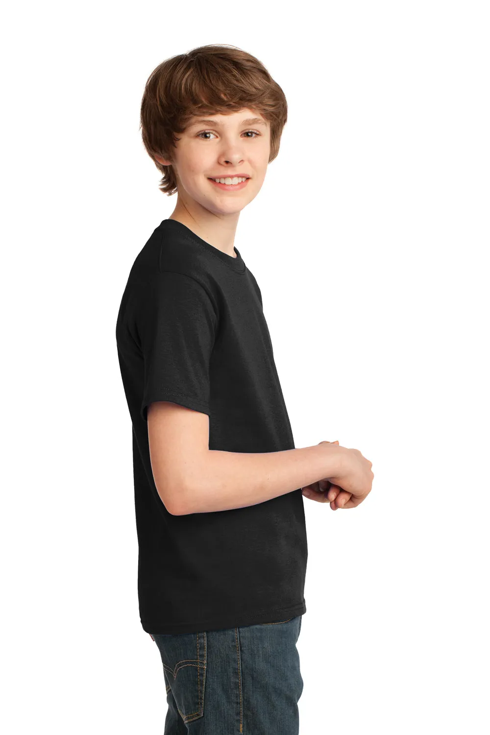 Port & Company T-shirt à manches courtes essentiel pour jeunes - Noir intense