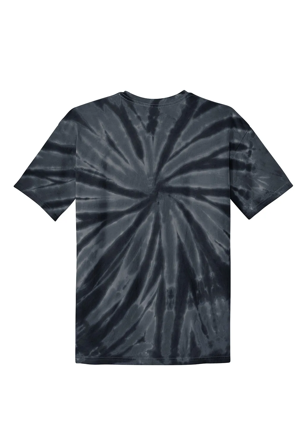 Port & Company Youth T-Shirt à Manches Courtes et Col Rond Teint en Tie-Dye - Noir