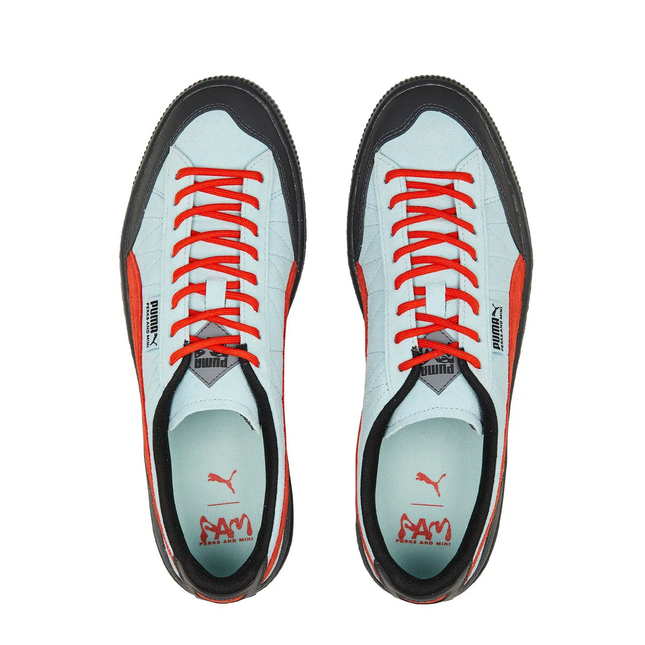 Puma Clyde Rubber PAM Trainer Bleu Clair / Terre Chaude