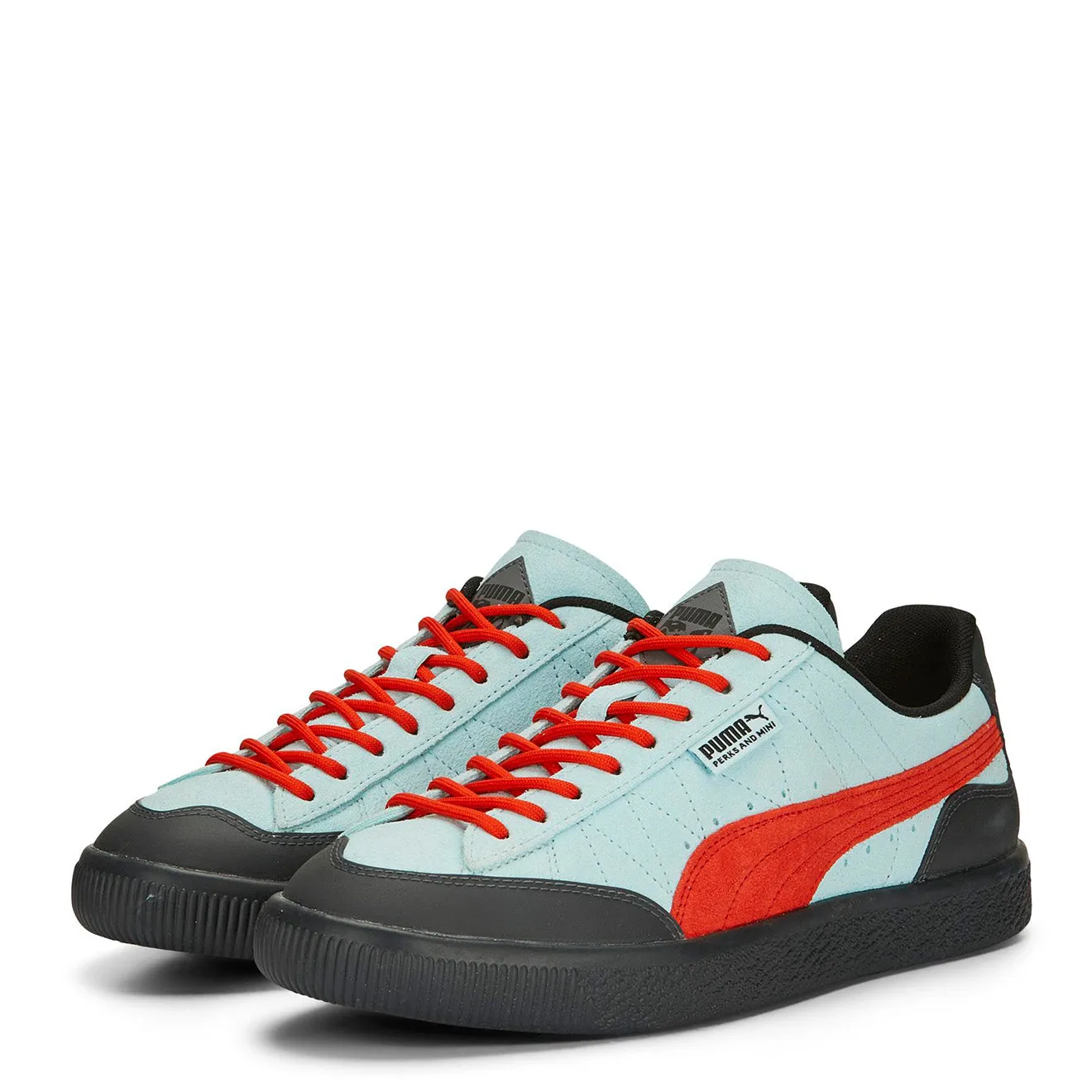 Puma Clyde Rubber PAM Trainer Bleu Clair / Terre Chaude