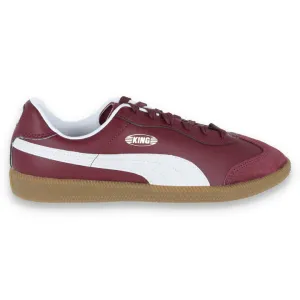 Chaussures de football en salle Puma King 21 IT - Bordeau/Blanc