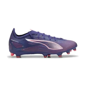 Chaussures de football Puma Ultra Match 5 Energy FG/MG pour terrain ferme - Lapis Lazuli - Blanc Puma - Lueur du coucher de soleil