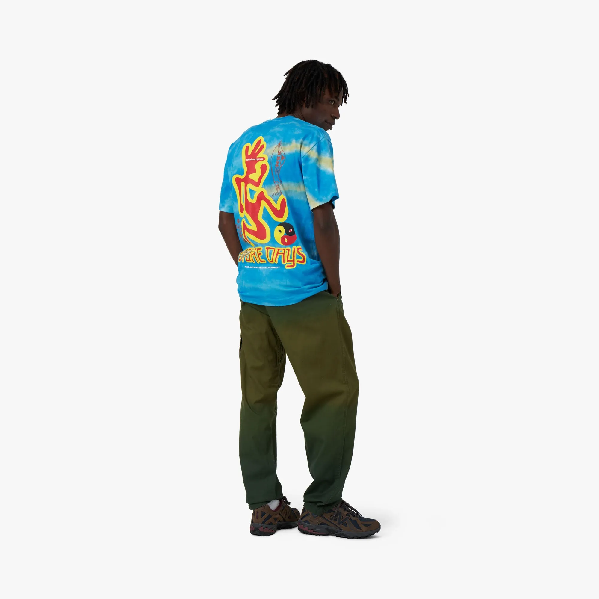 T-shirt Future Days Real Bad Man x Gramicci / Teinture nouée bleue