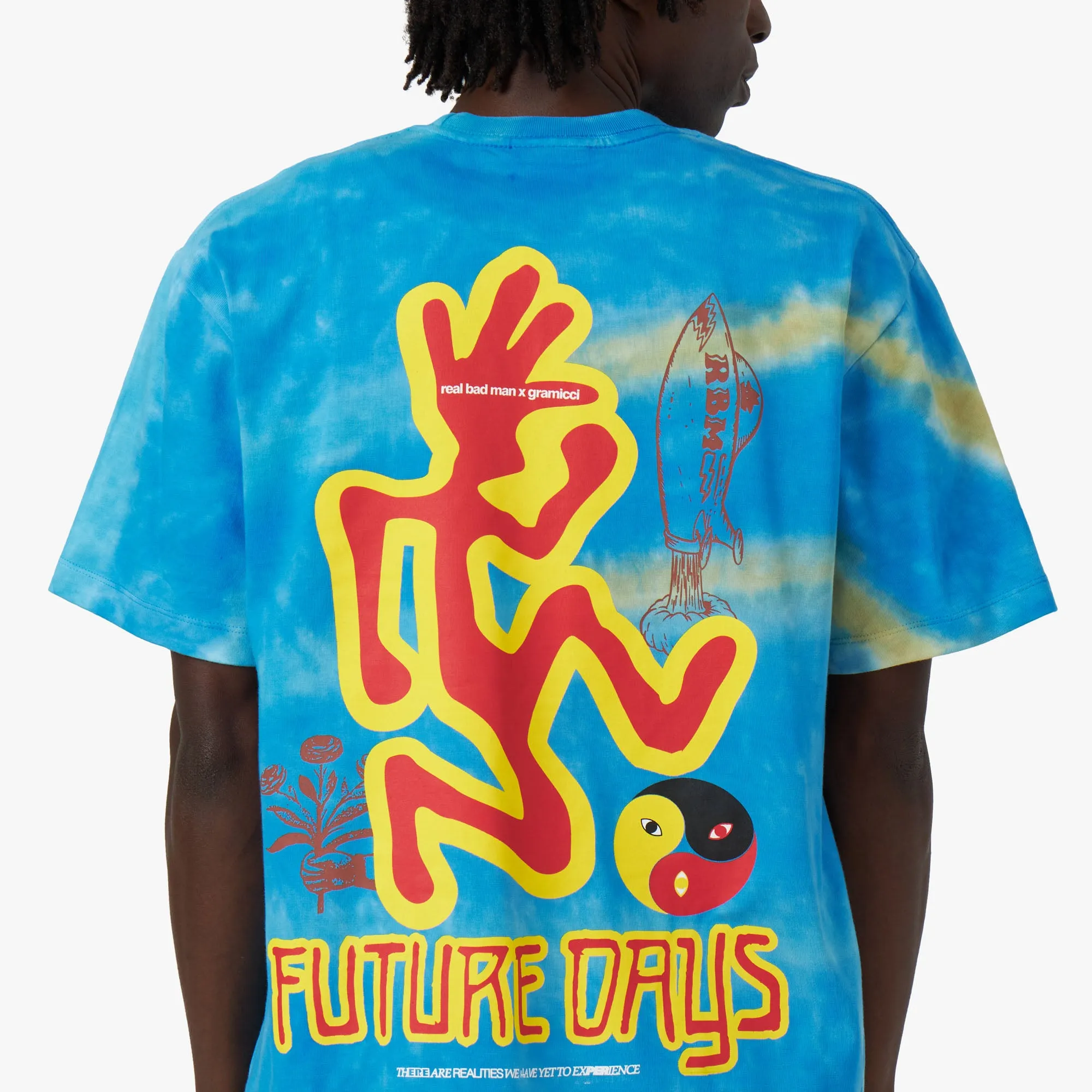 T-shirt Future Days Real Bad Man x Gramicci / Teinture nouée bleue