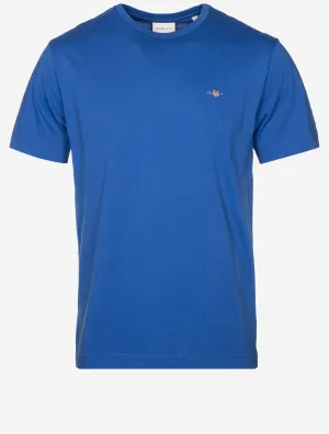 T-shirt Regular Fit Shield à manches courtes Bleu riche