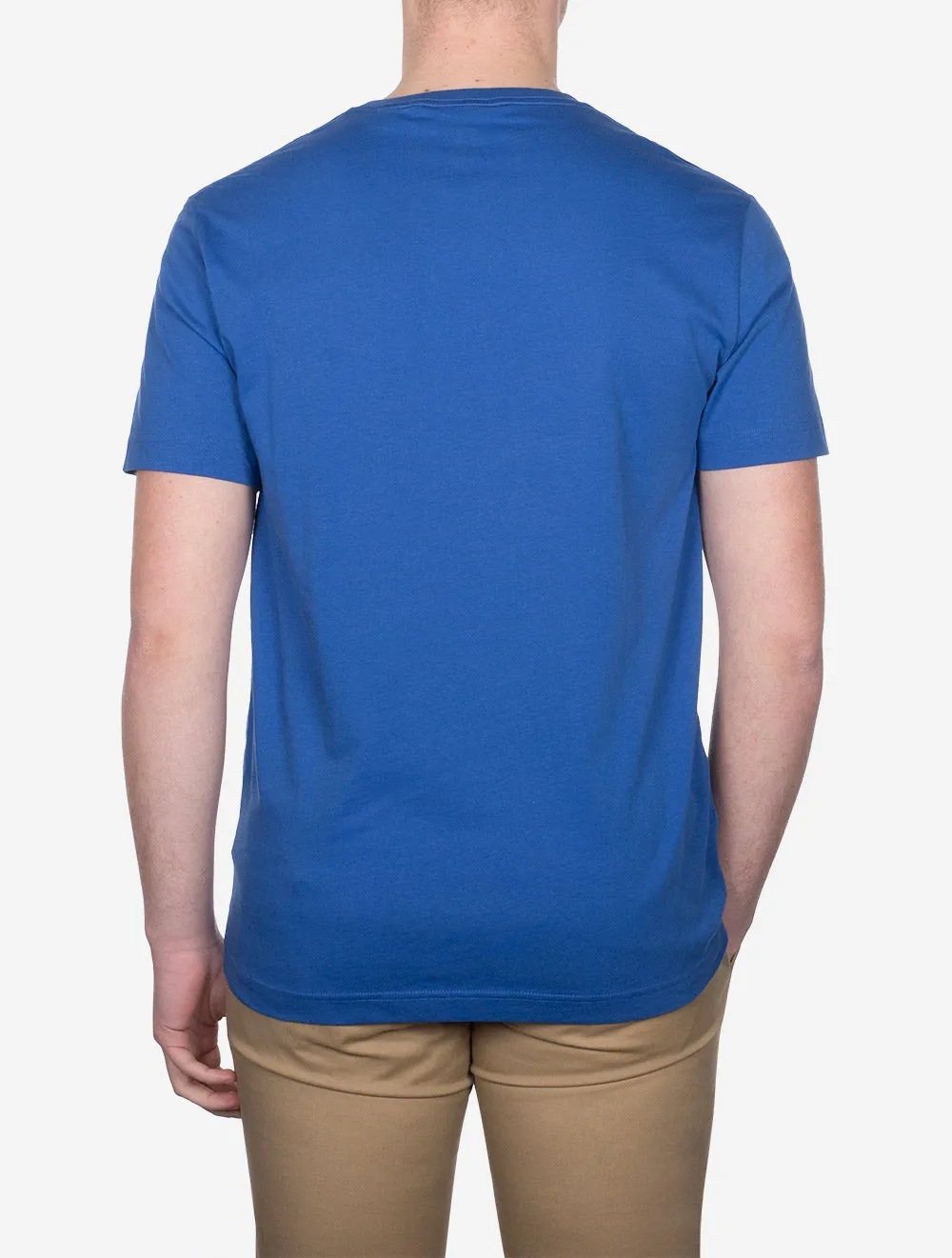 T-shirt Regular Fit Shield à manches courtes Bleu riche