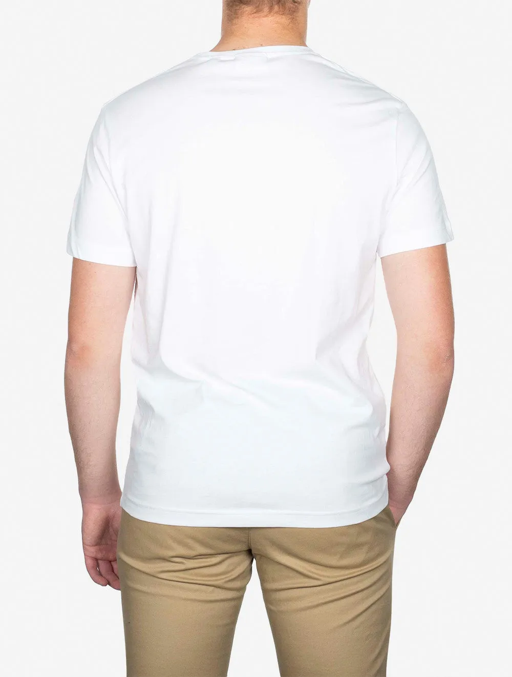 T-shirt Regular Fit Shield à manches courtes Blanc
