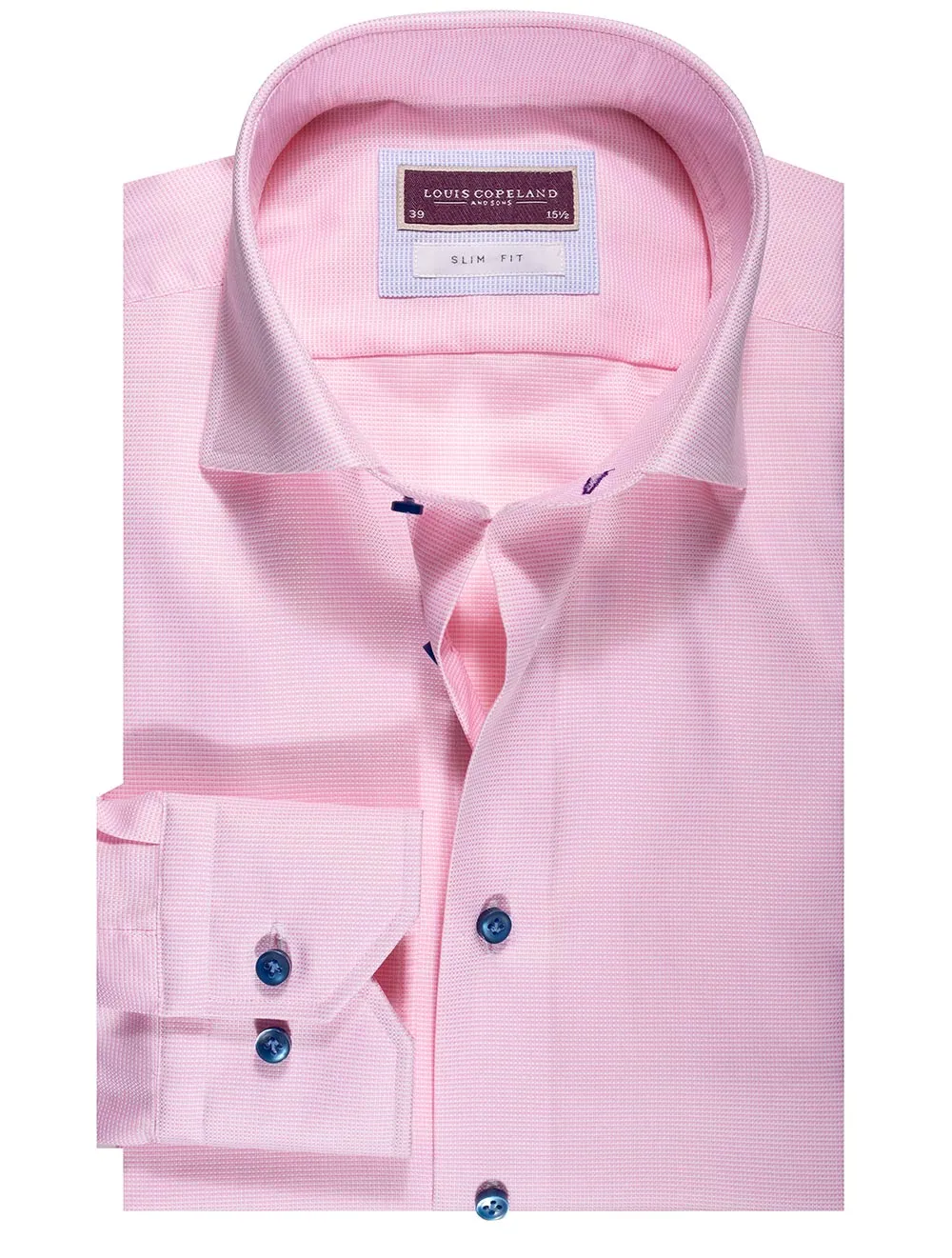 Chemise Slim Fit Ronaldo Nailhead Rose