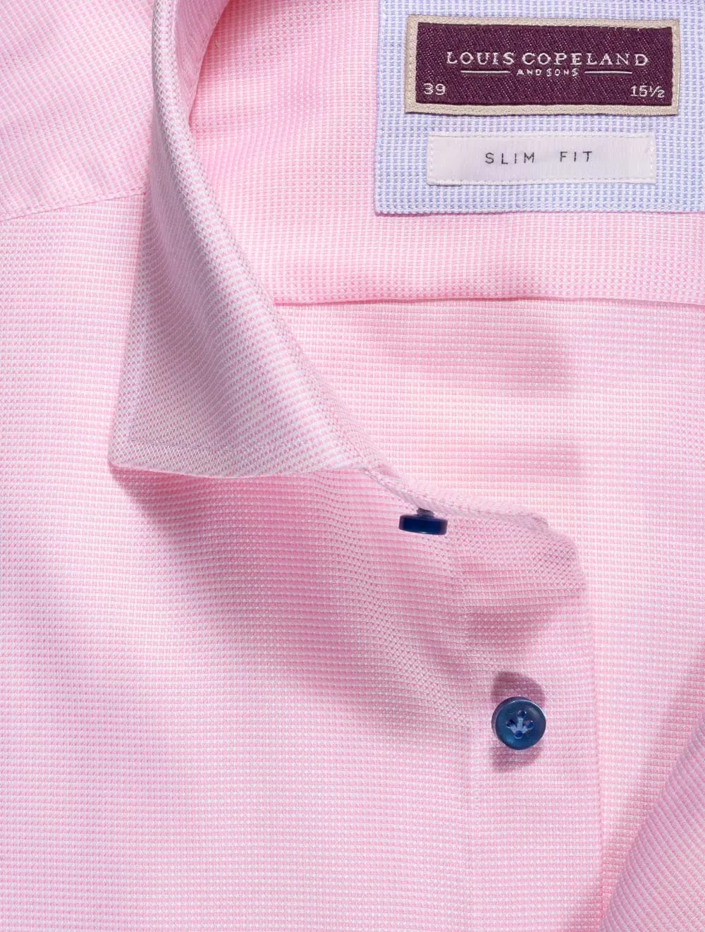 Chemise Slim Fit Ronaldo Nailhead Rose