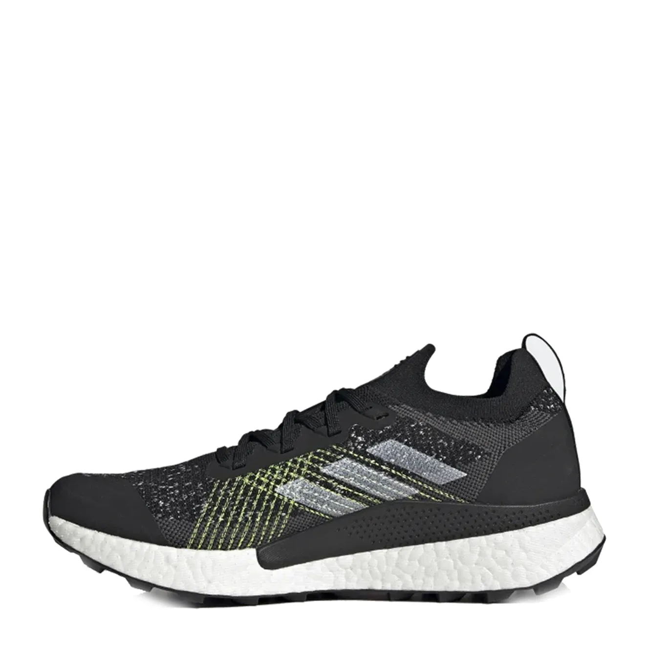 Chaussures Adidas Terrex pour Homme Adidas Terrex Two Ultra Trail Running Shoes Noir de Base / Blanc Nuage / Jaune Solaire