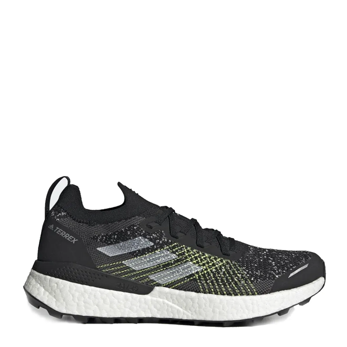 Chaussures Adidas Terrex pour Homme Adidas Terrex Two Ultra Trail Running Shoes Noir de Base / Blanc Nuage / Jaune Solaire