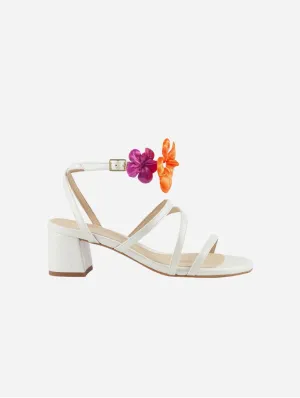 Sandales à talons en simili-cuir Sofía | Perle