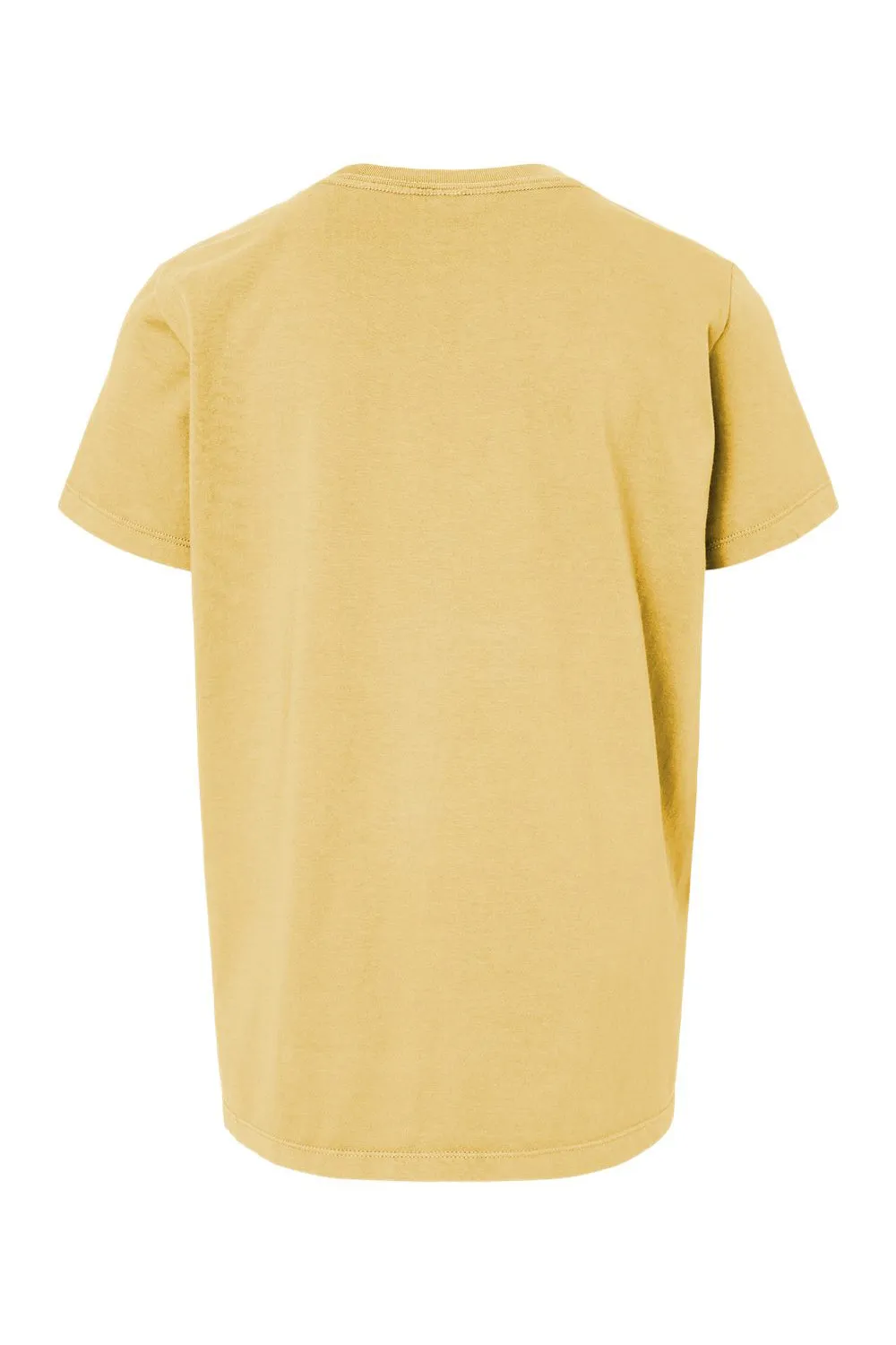 SoftShirts T-shirt bio à manches courtes col rond pour jeunes - Jaune blé
