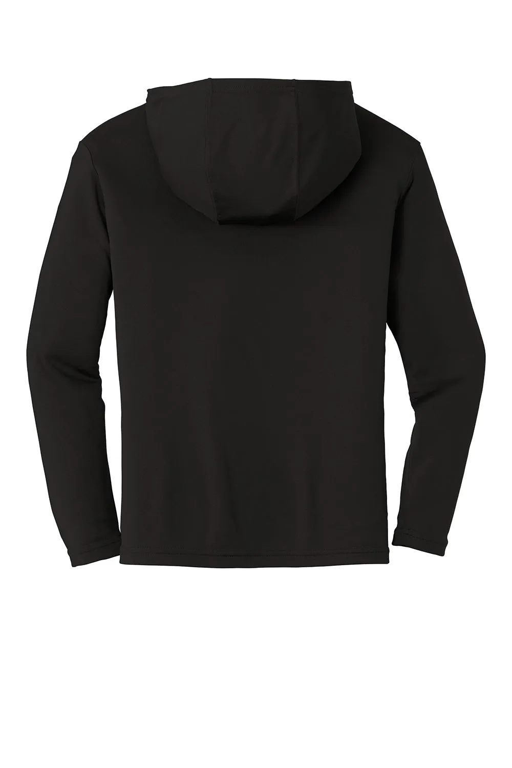 Sport-Tek Sweat-shirt à capuche à manches longues pour jeunes compétiteurs, évacuant l'humidité - Noir