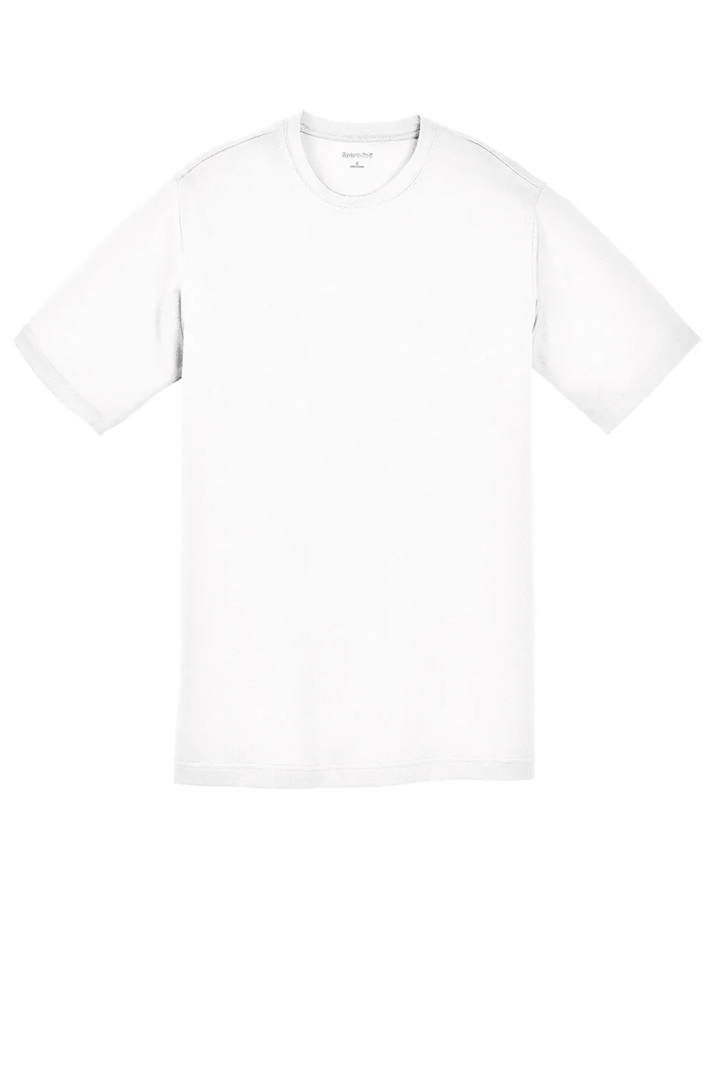 Sport-Tek T-shirt pour jeunes RacerMesh à manches courtes et col rond évacuant l'humidité - Blanc