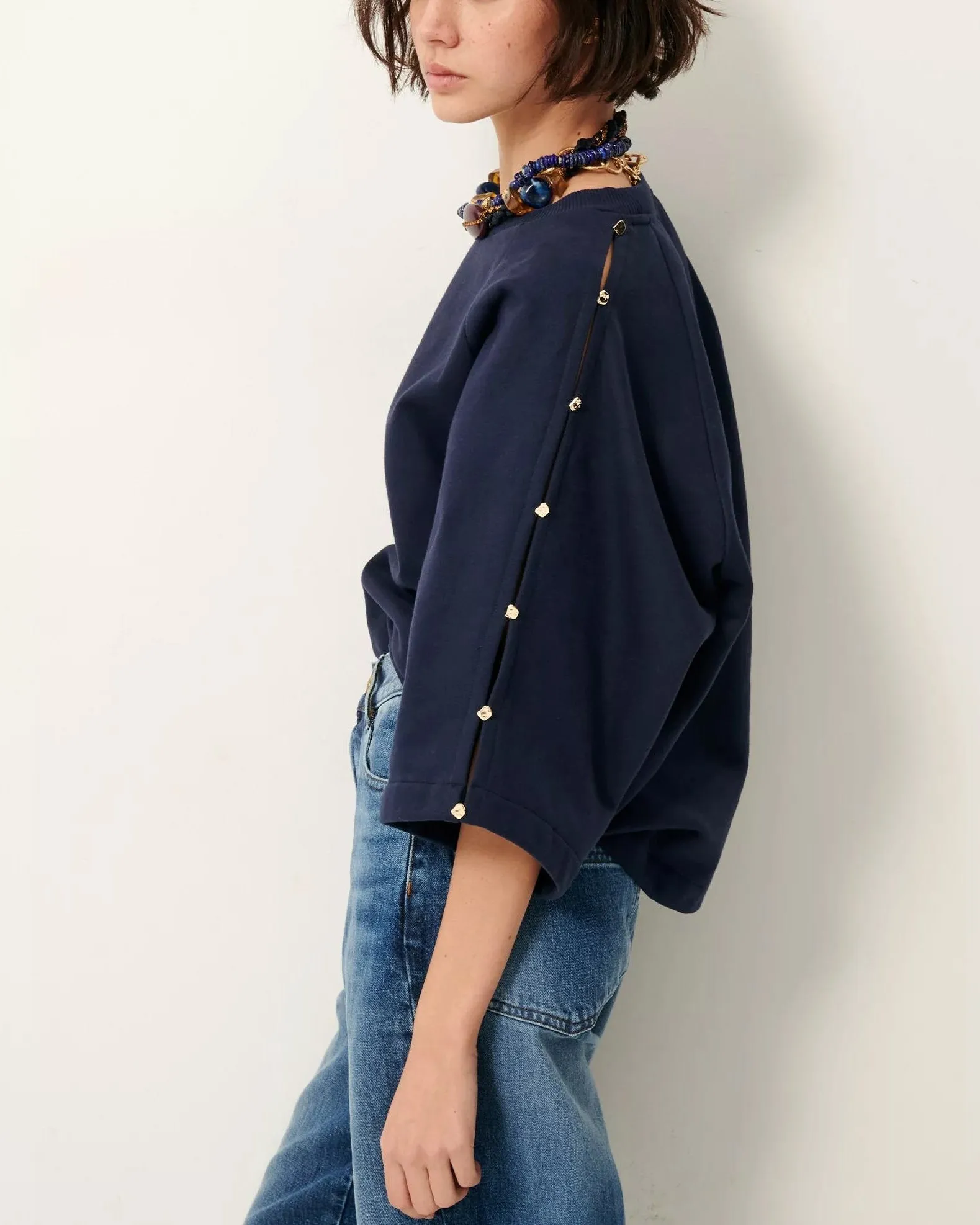 Sweatshirt Son Indigo