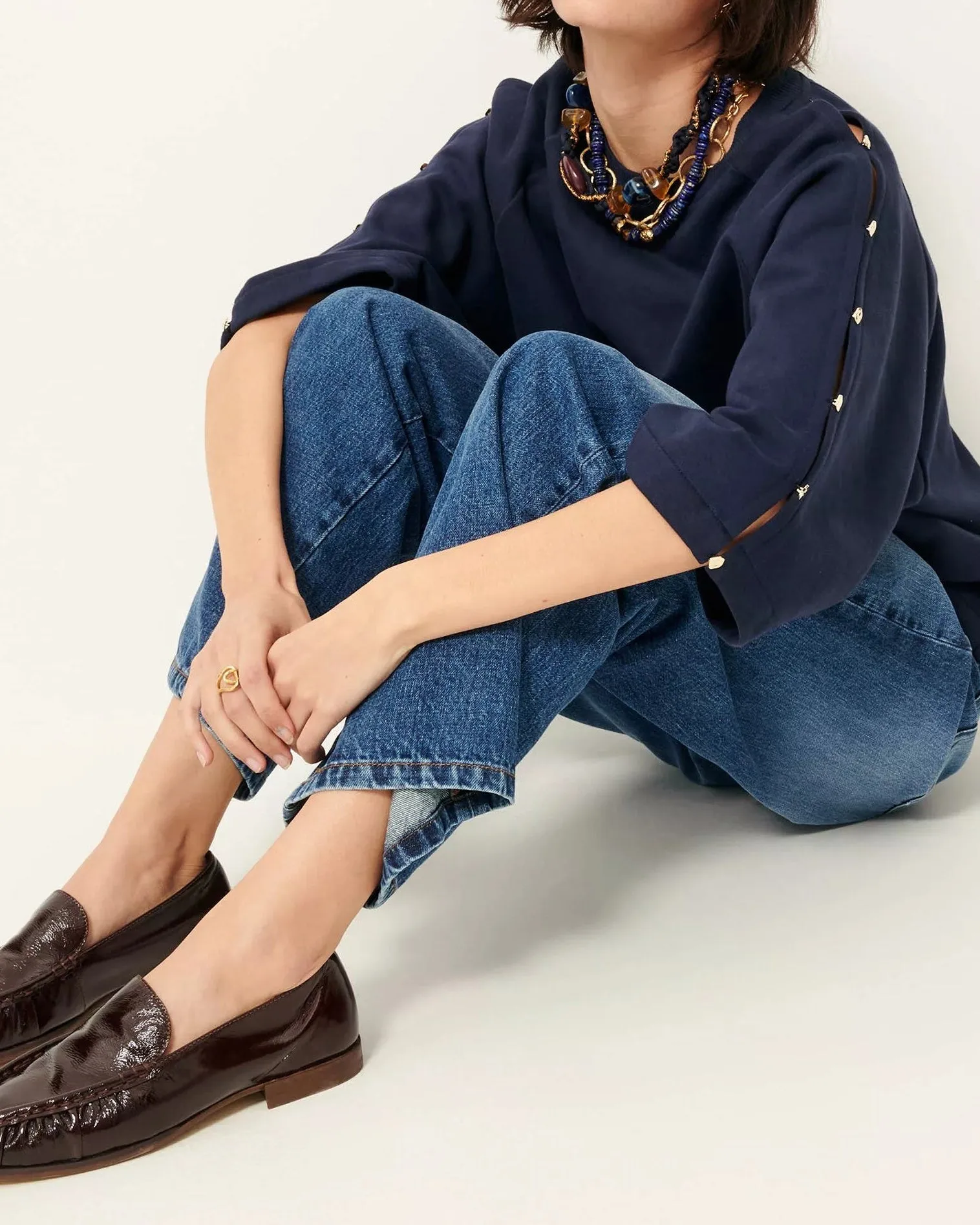 Sweatshirt Son Indigo