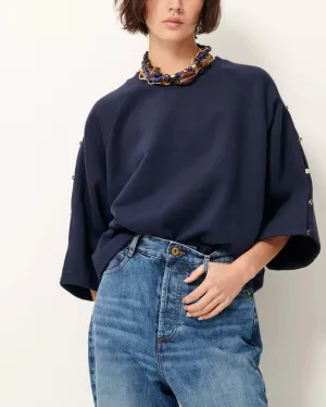 Sweatshirt Son Indigo