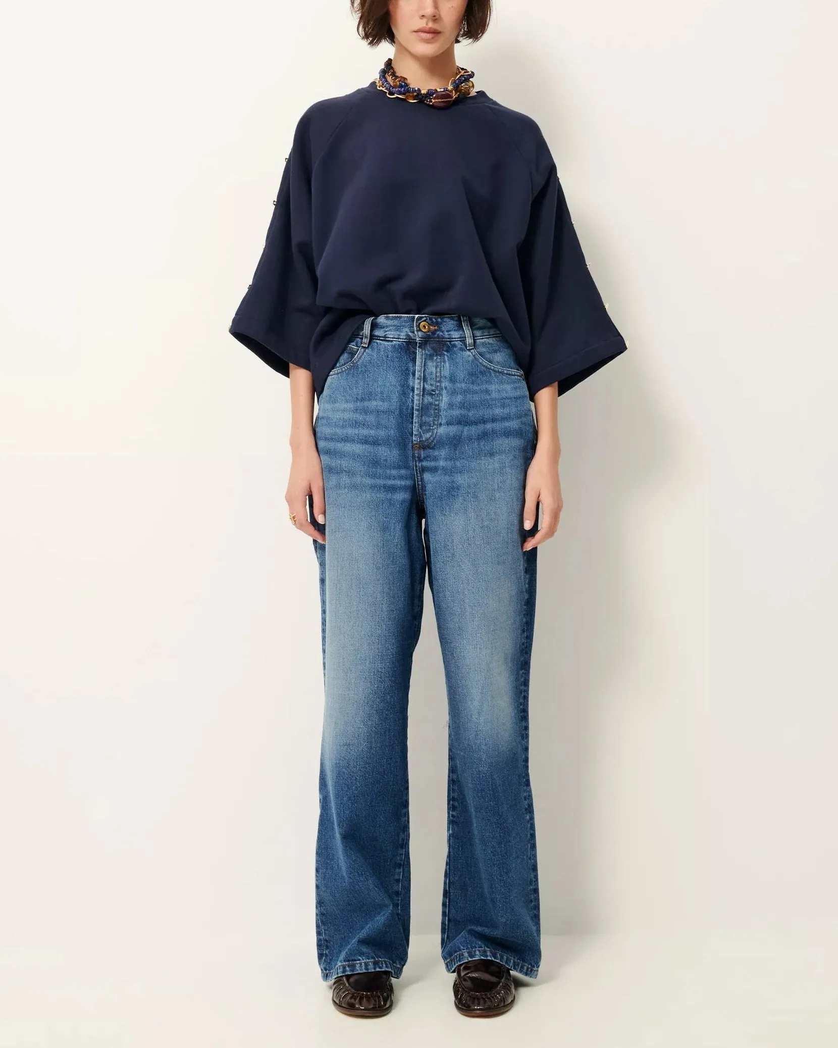 Sweatshirt Son Indigo