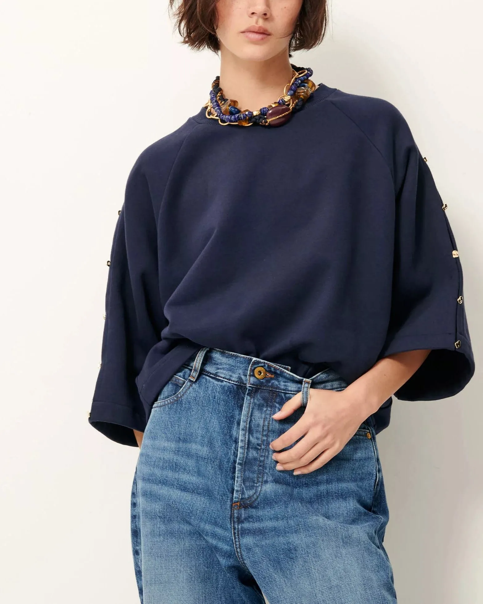 Sweatshirt Son Indigo