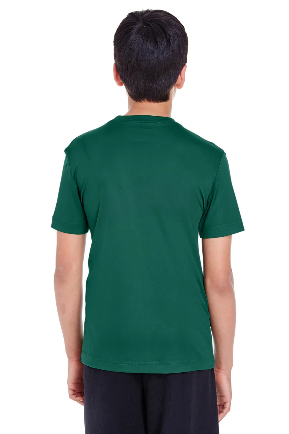 T-shirt à manches courtes et col rond Team 365 Youth Zone Performance à évacuation de l'humidité - Vert forêt