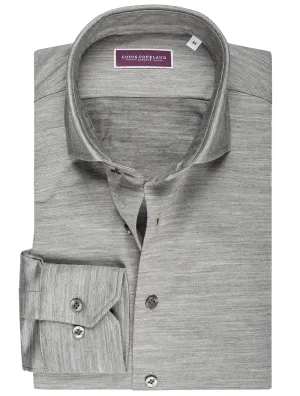 La Chemise en Laine Grise
