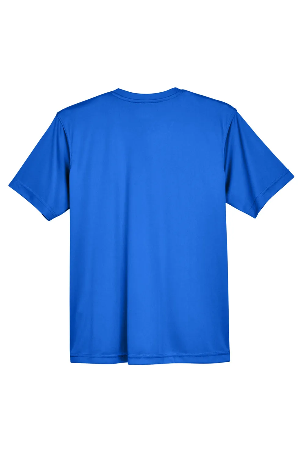 UltraClub T-shirt à manches courtes et col rond pour jeunes - Performance fraîcheur et séchage rapide - Bleu royal