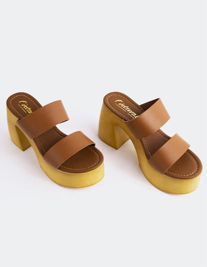 Vyronas Cuir Brun Clair