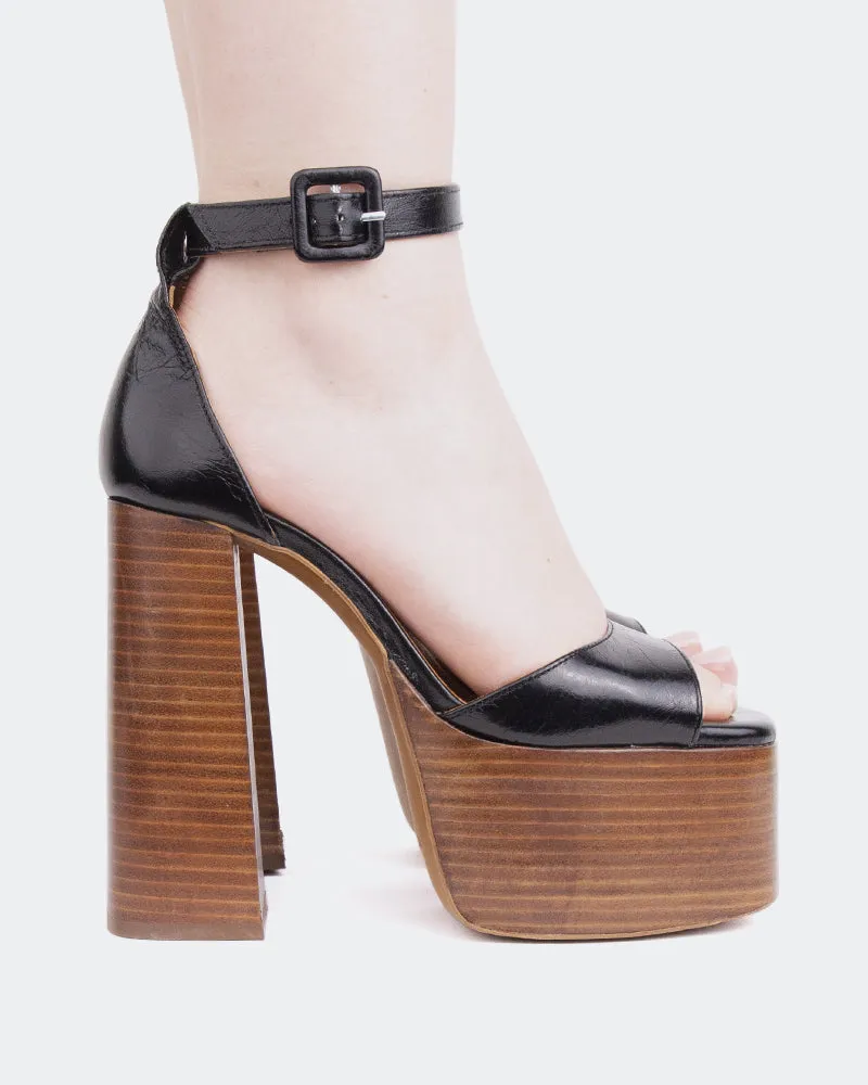 Walton Noir Brun Cuir