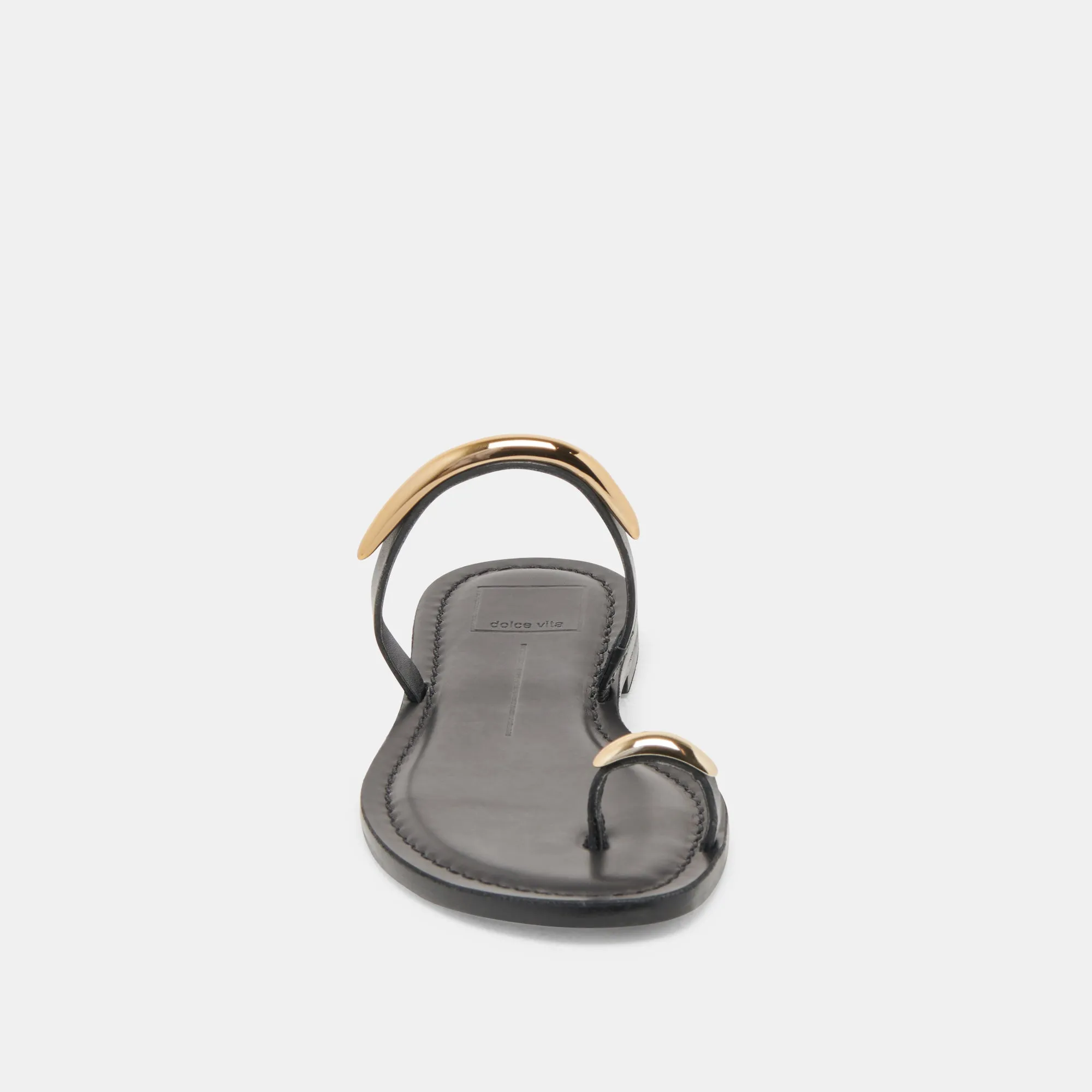 SANDALES WINK EN CUIR NOIR