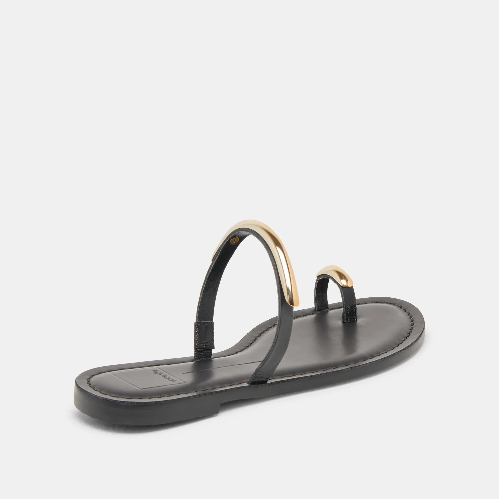 SANDALES WINK EN CUIR NOIR
