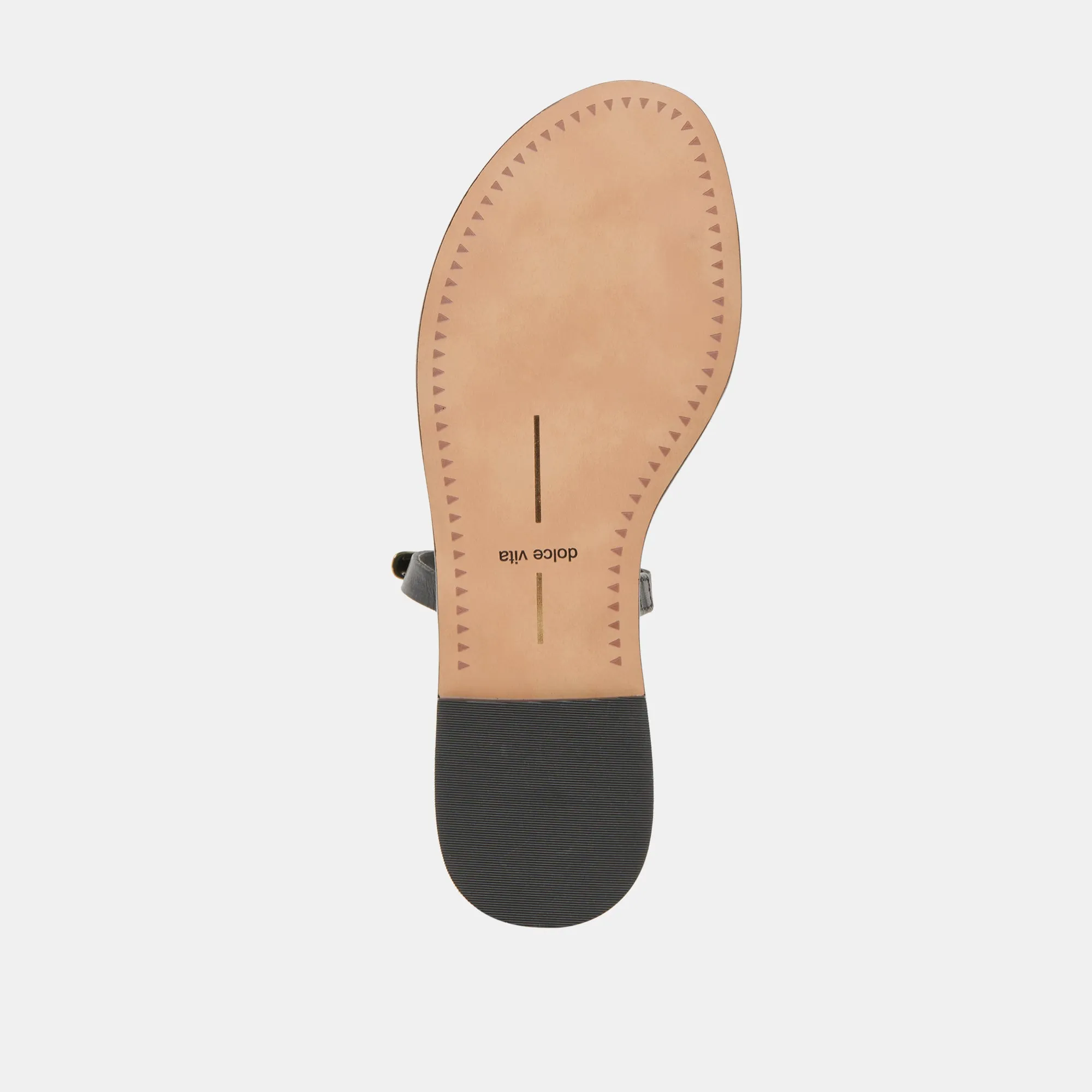 SANDALES WINK EN CUIR NOIR