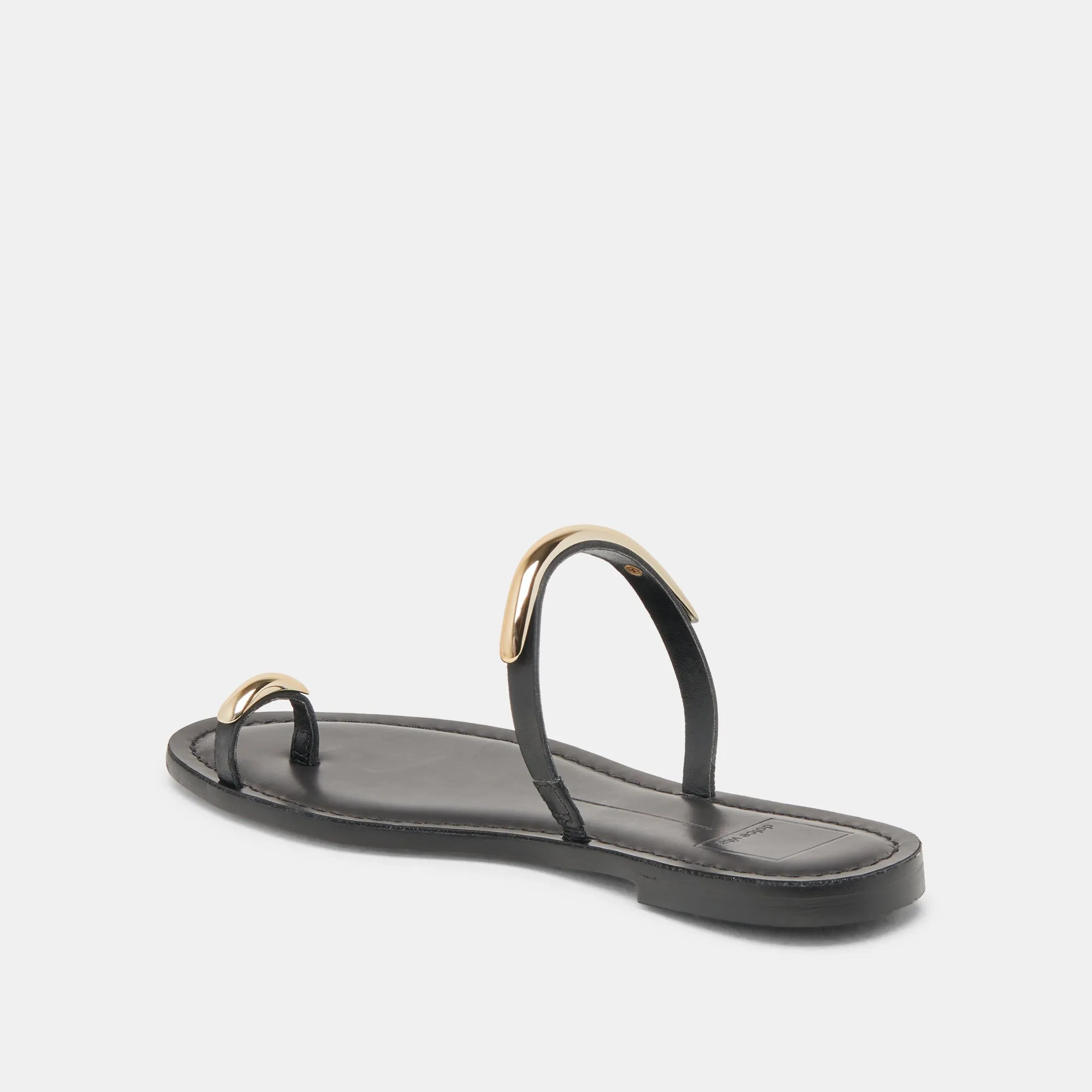 SANDALES WINK EN CUIR NOIR