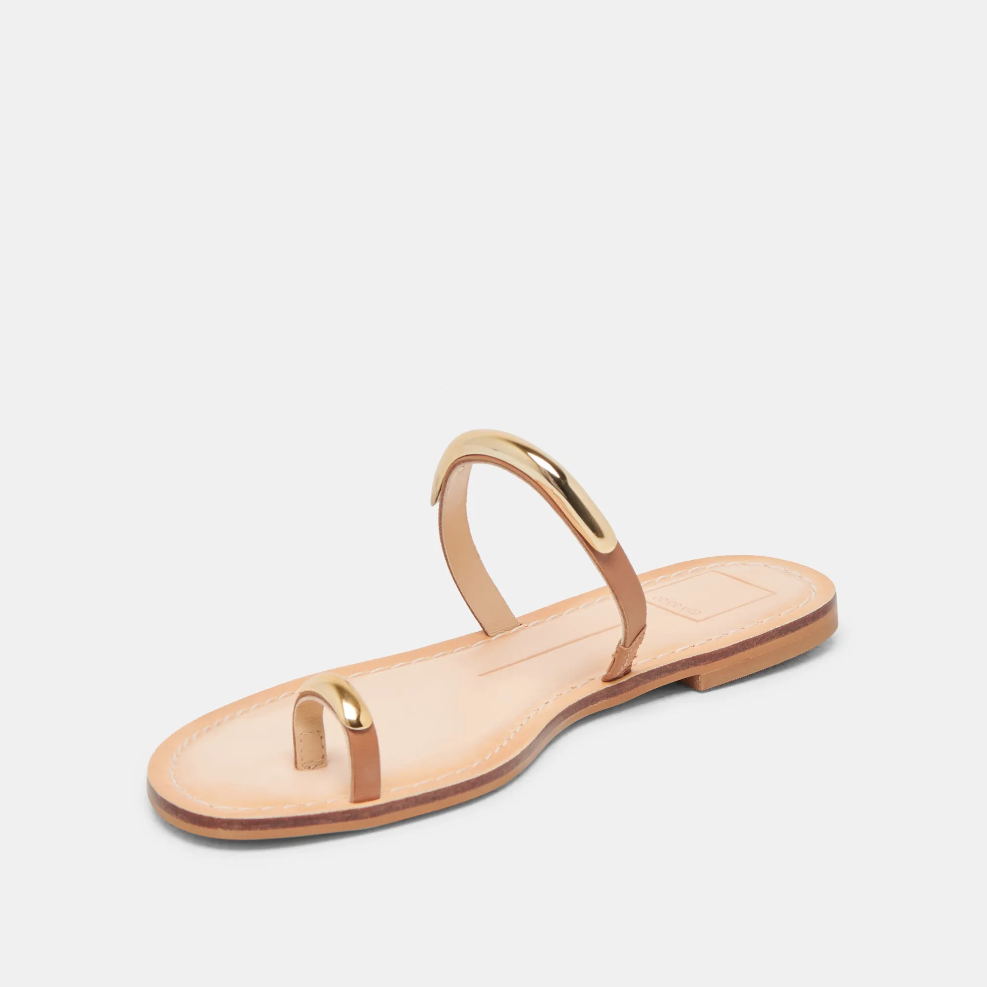 SANDALES WINK WIDE EN CUIR SADDLE