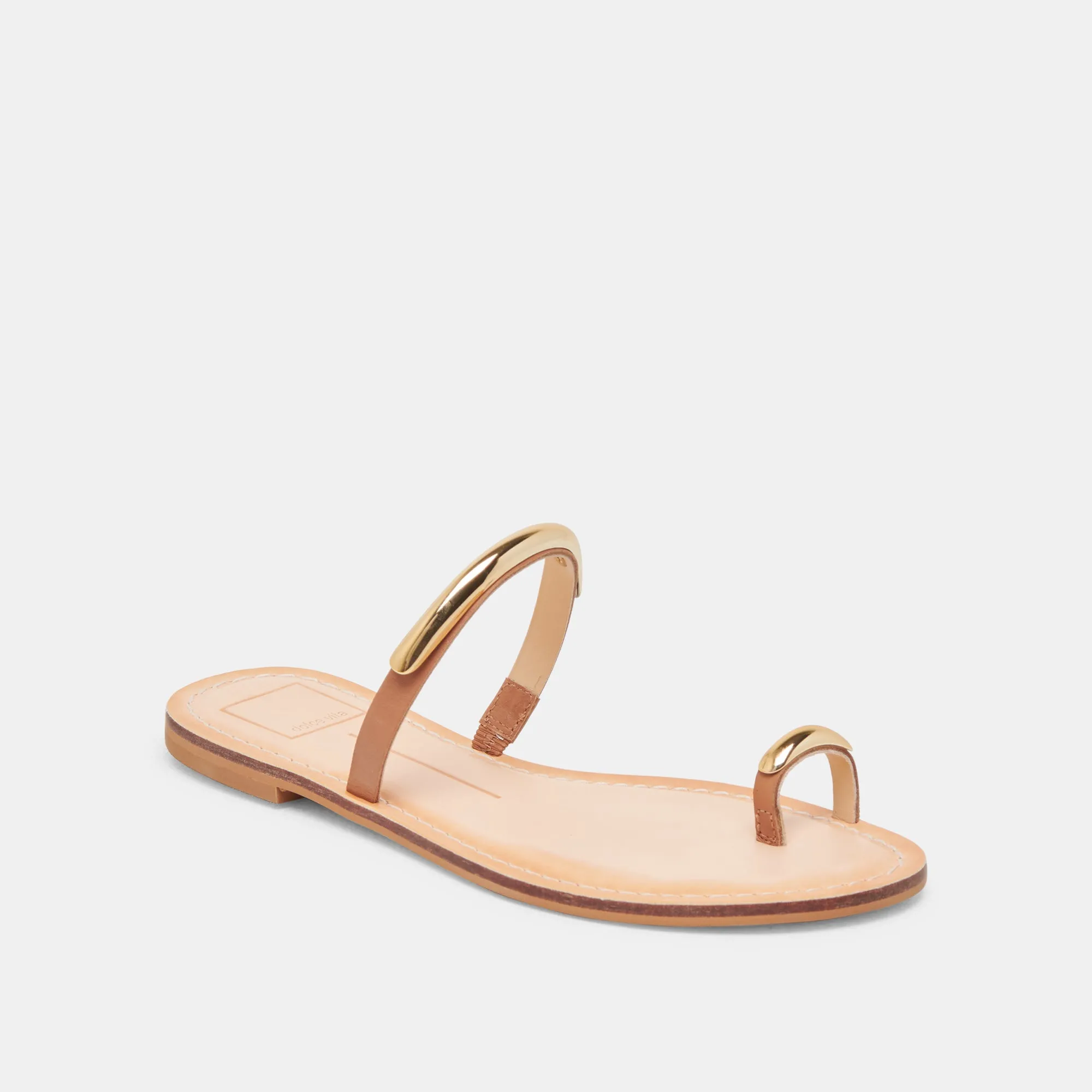 SANDALES WINK WIDE EN CUIR SADDLE