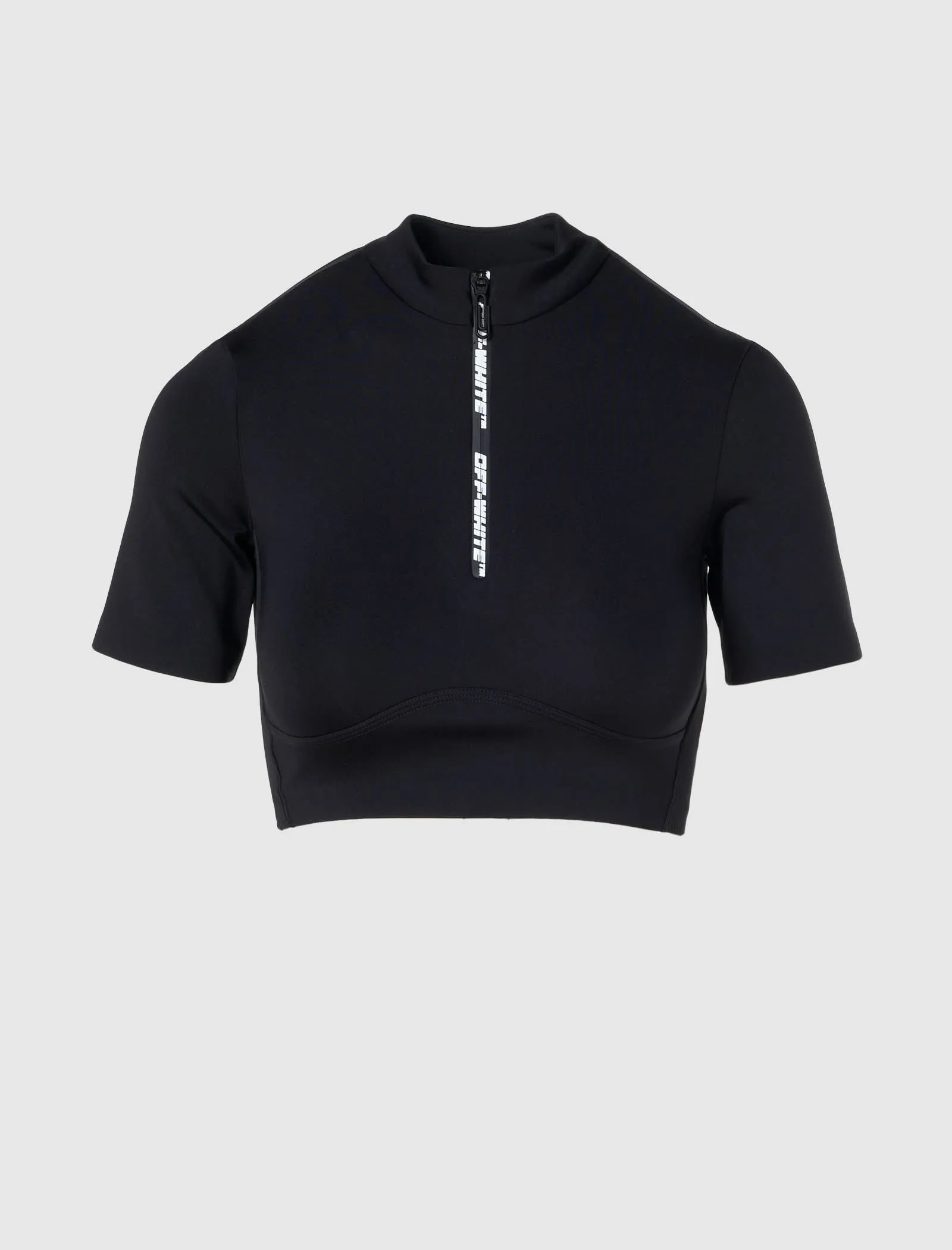 TEE COURT MANCHES COURTES ZIP LOGO POUR FEMME